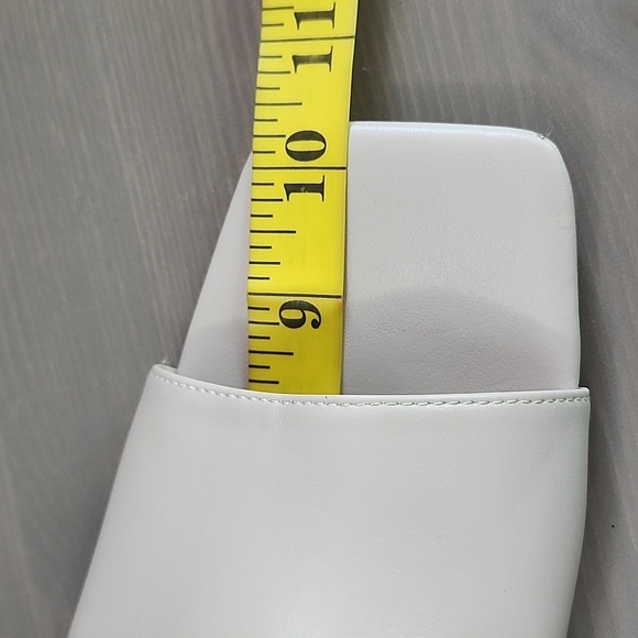 FRENCH CONNECTION light pink vegan leather block heel mule sandals - Picture 12 of 12